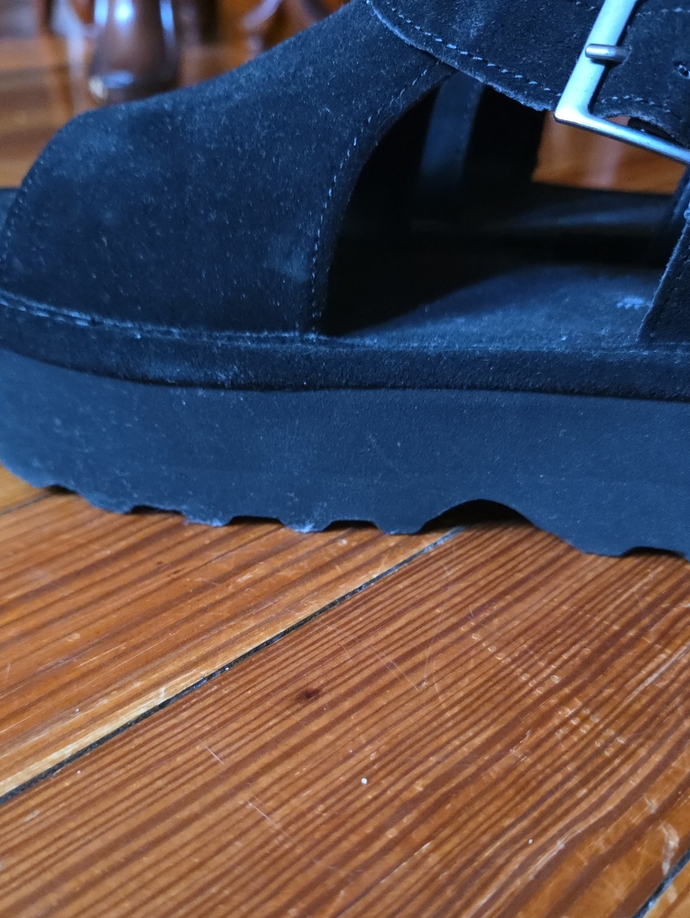 Bearpaw Ascend Sandals Black Nwot - Picture 4 of 8